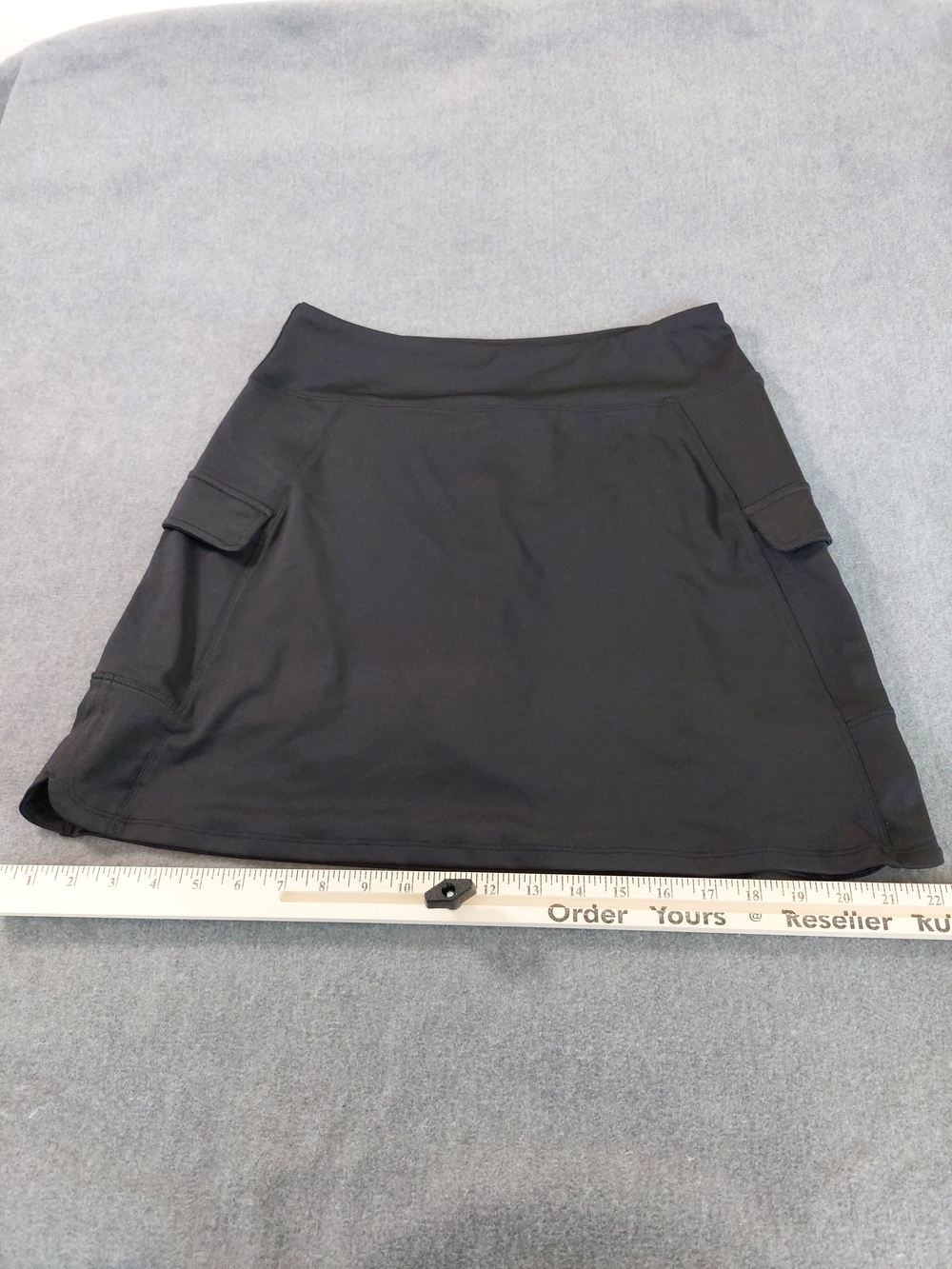 Reel Legends Black Cargo Performance Skort Petite Medium PM Active Utility - Picture 4 of 8